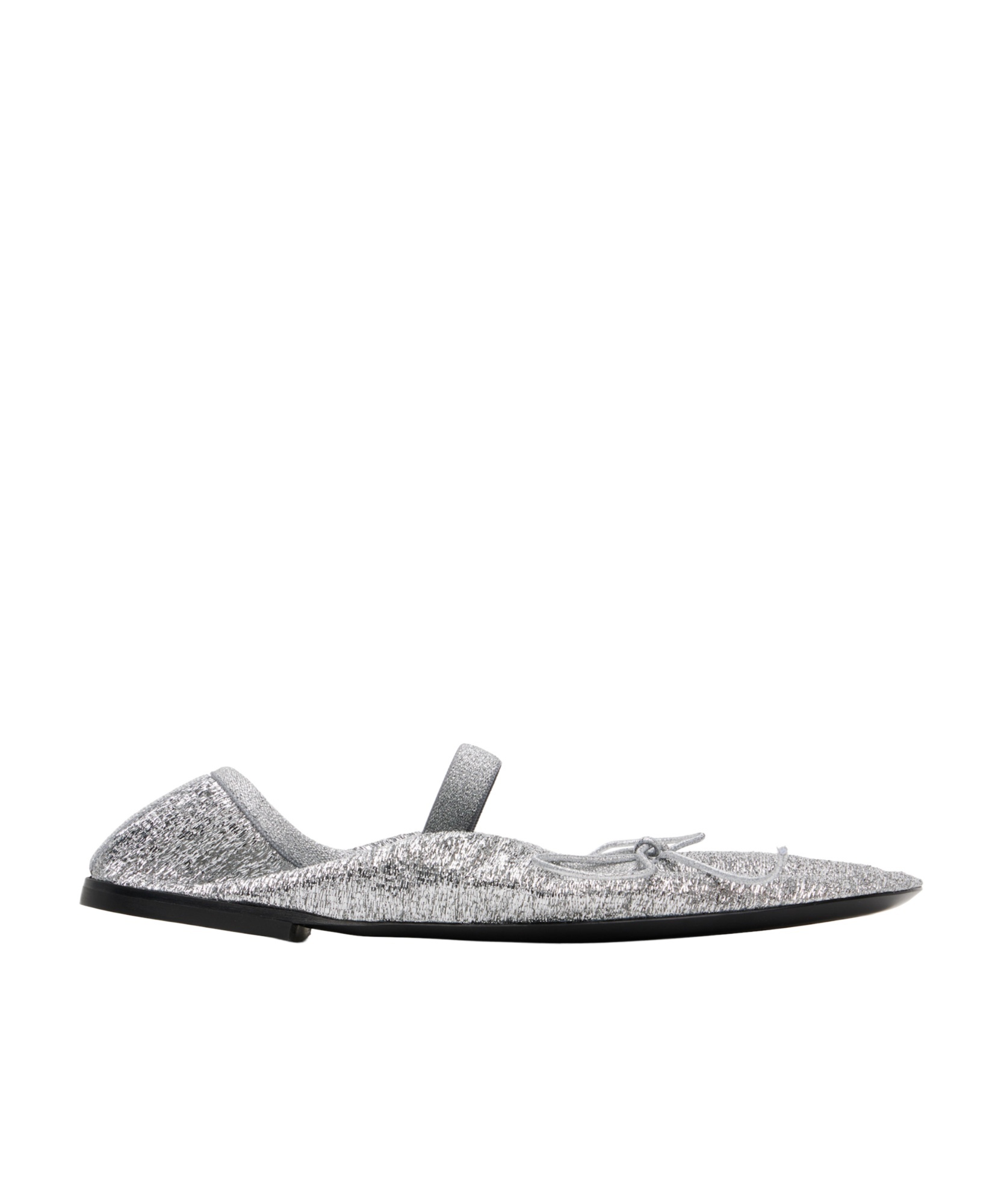 Proenza Schouler Glove Mary Jane Ballerina Flats In Silver