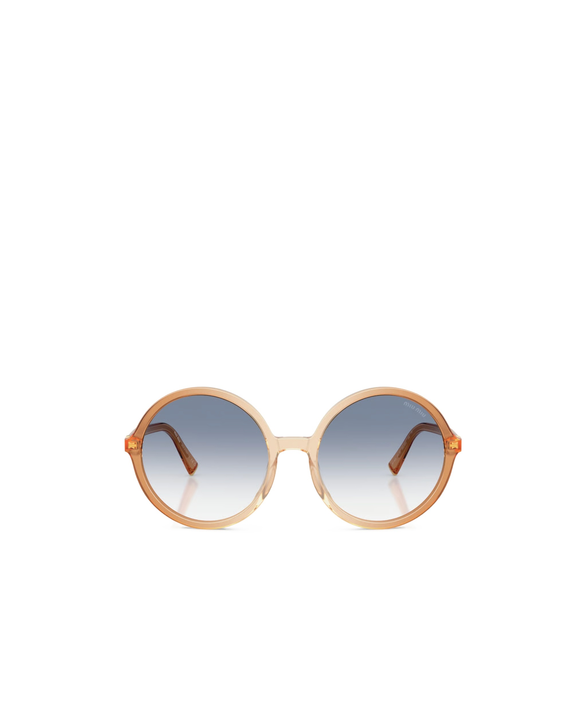 Miu Miu 59mm Gradient Round Sunglasses In Brown
