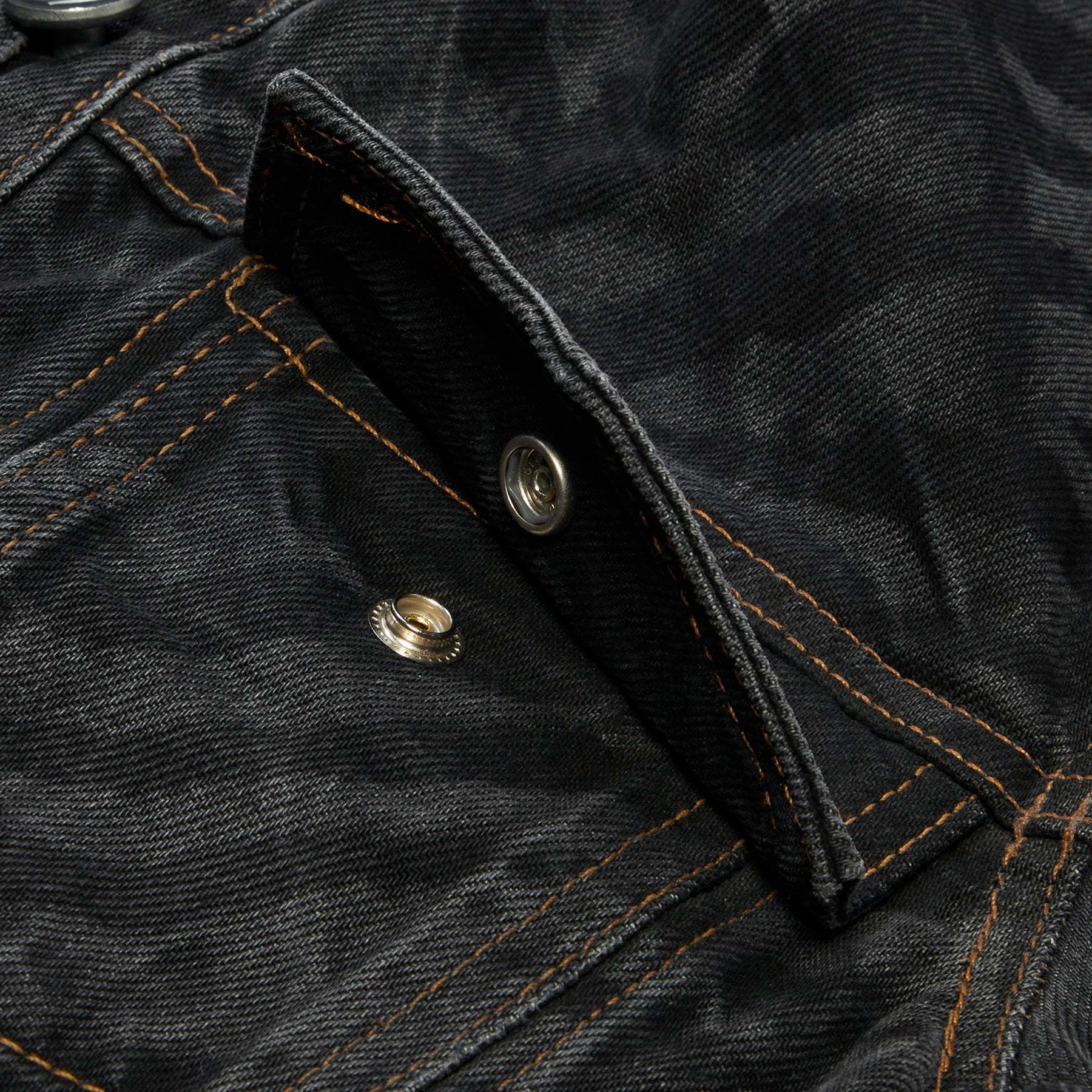 Ganni Animal Motif Denim Cropped Jacket In Black