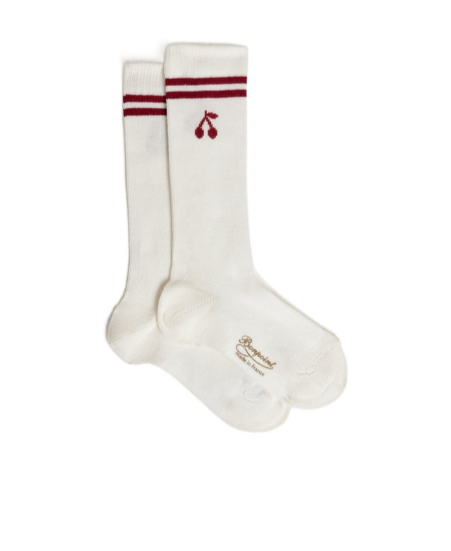 Bonpoint Logo Socks In White