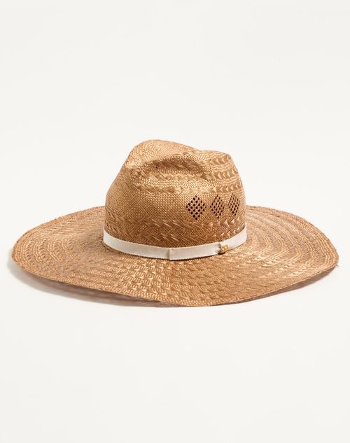 Valentino Vlogo Holiday Straw Hat
