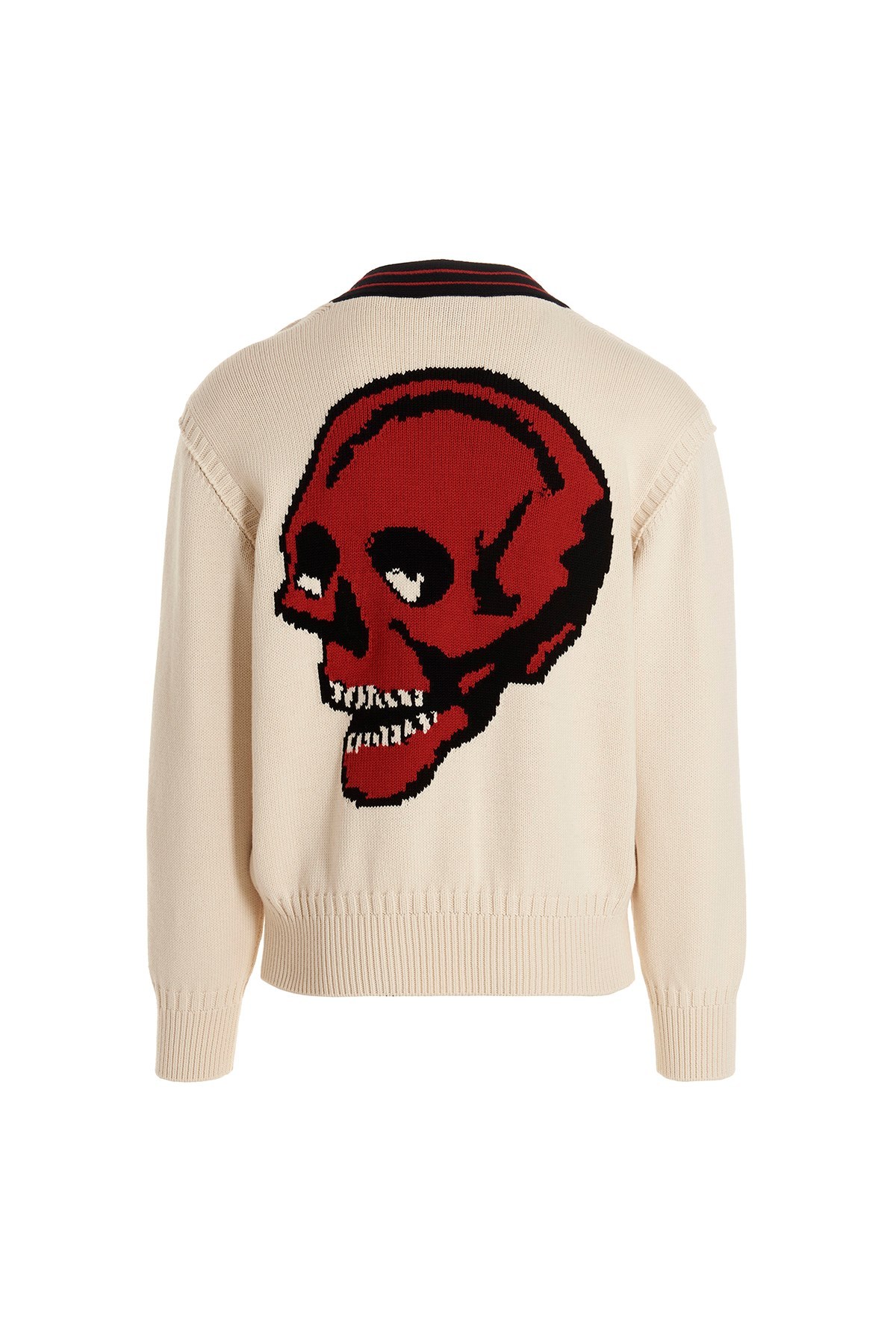 Alexander Mcqueen Mcqueen 'skull' Cardigan In Nude