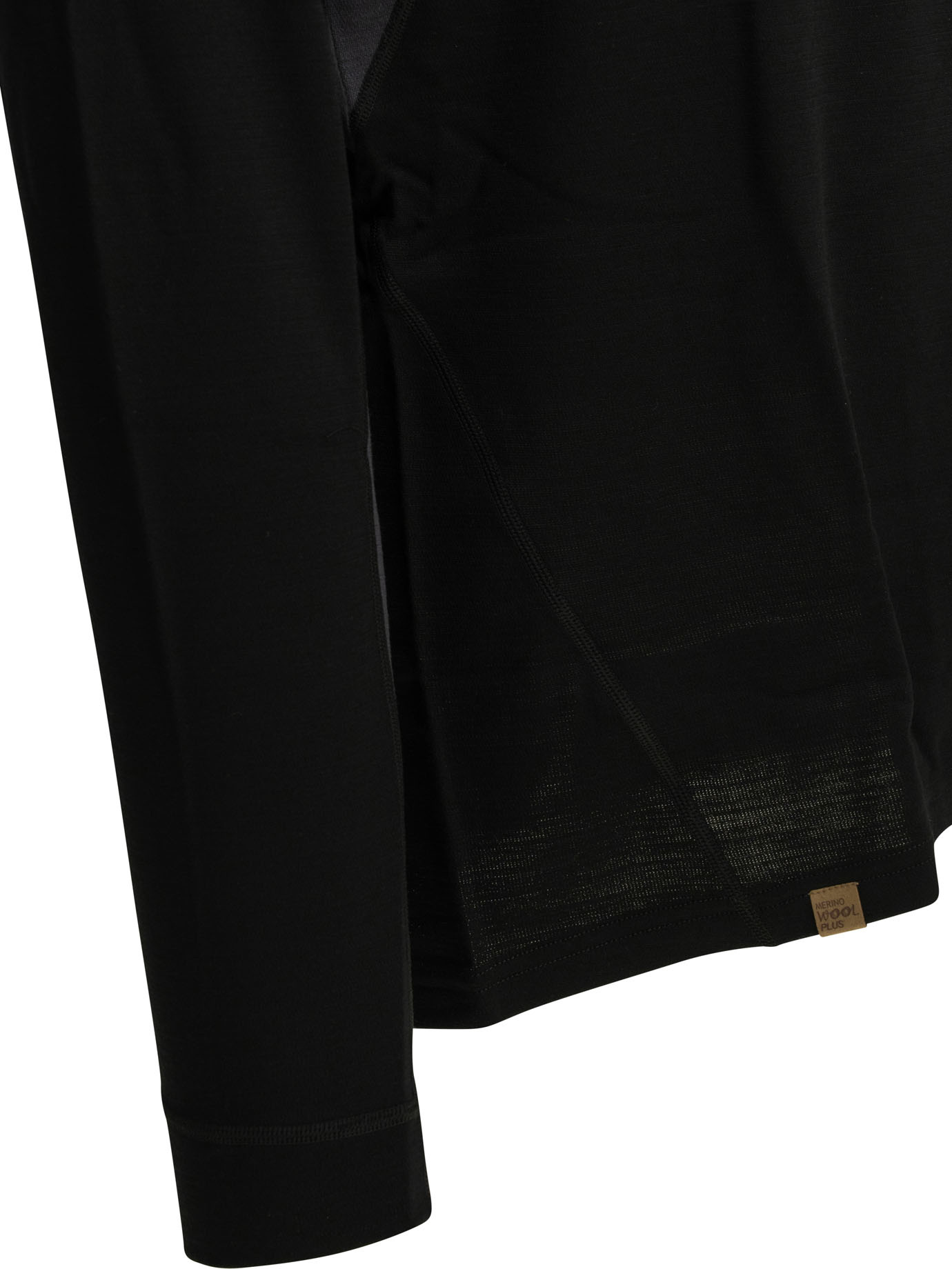 Montbell Plus Action Merino Wool Zip-up Sweater In Black