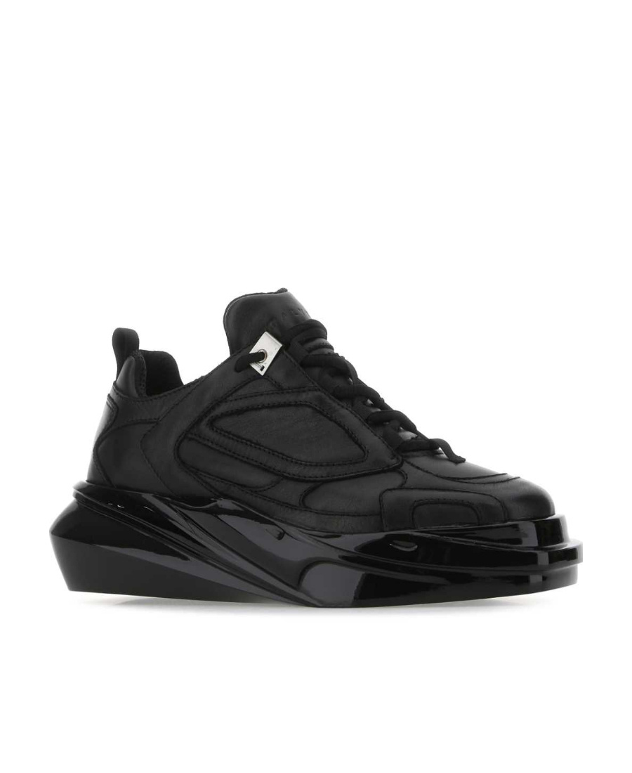 Alyx Square-toe Lace-up Sneakers In Black