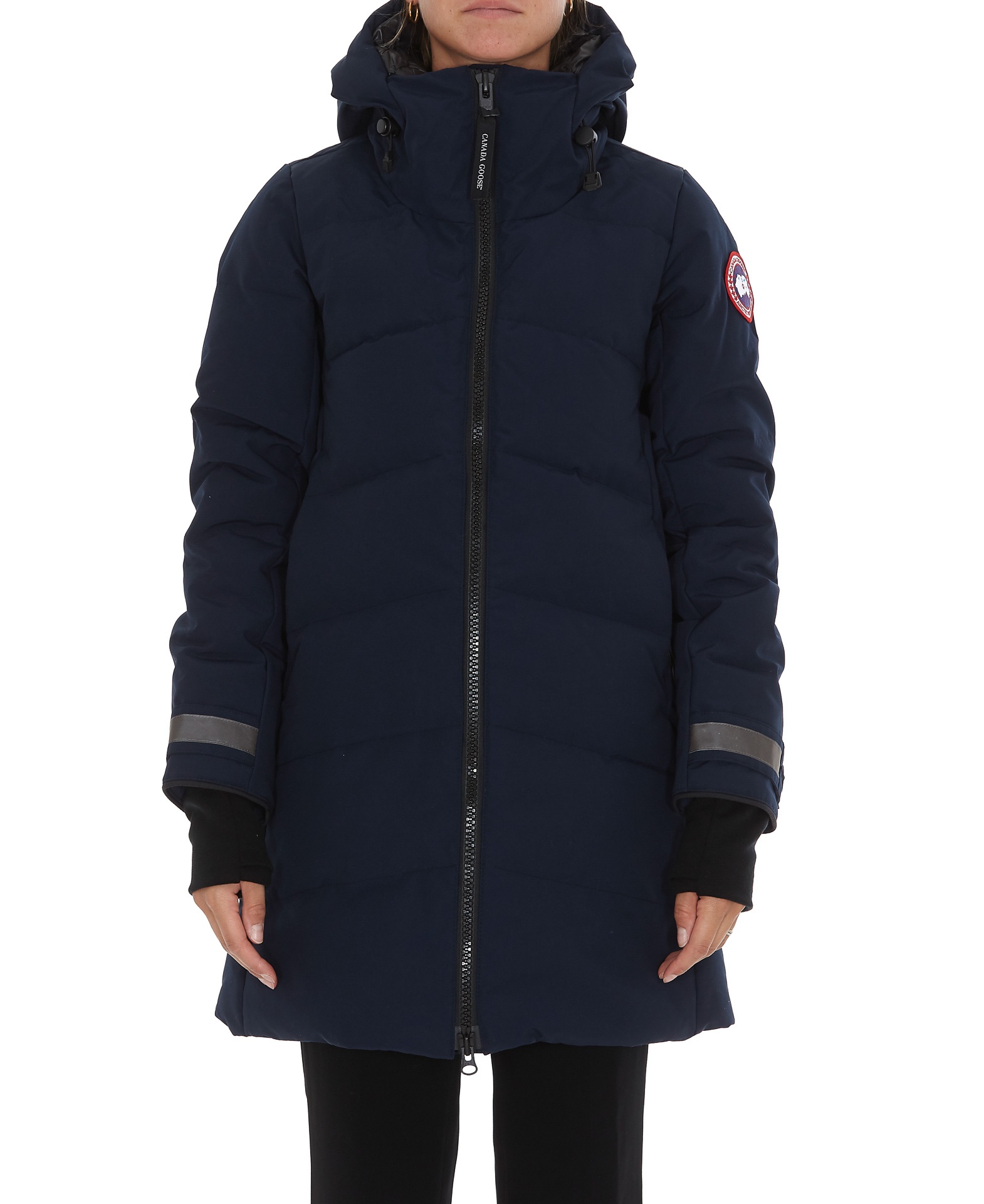 Canada Goose Merritt Padded Parka Coat In Black