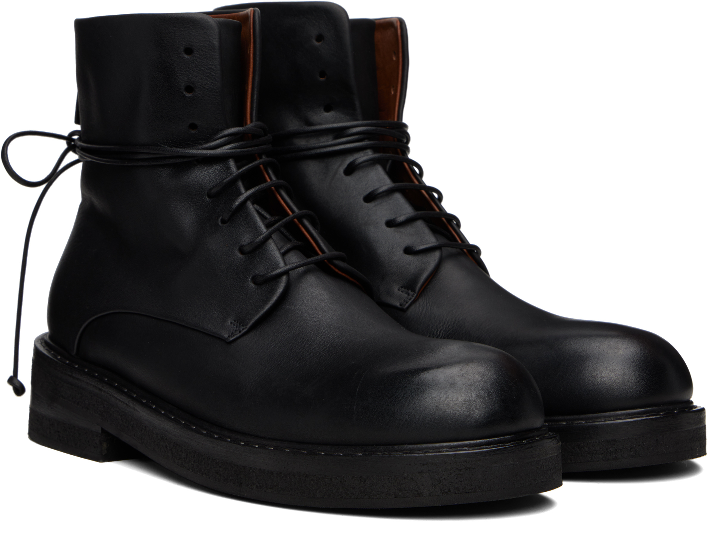 Marsèll Parrucca Combat Ankle Boots In Black