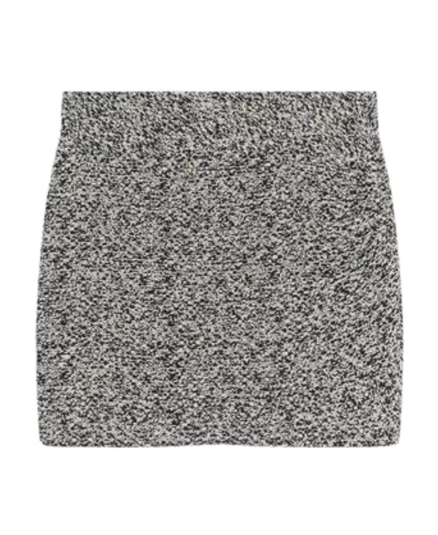 Iro Hortense Tweed Miniskirt In Gray