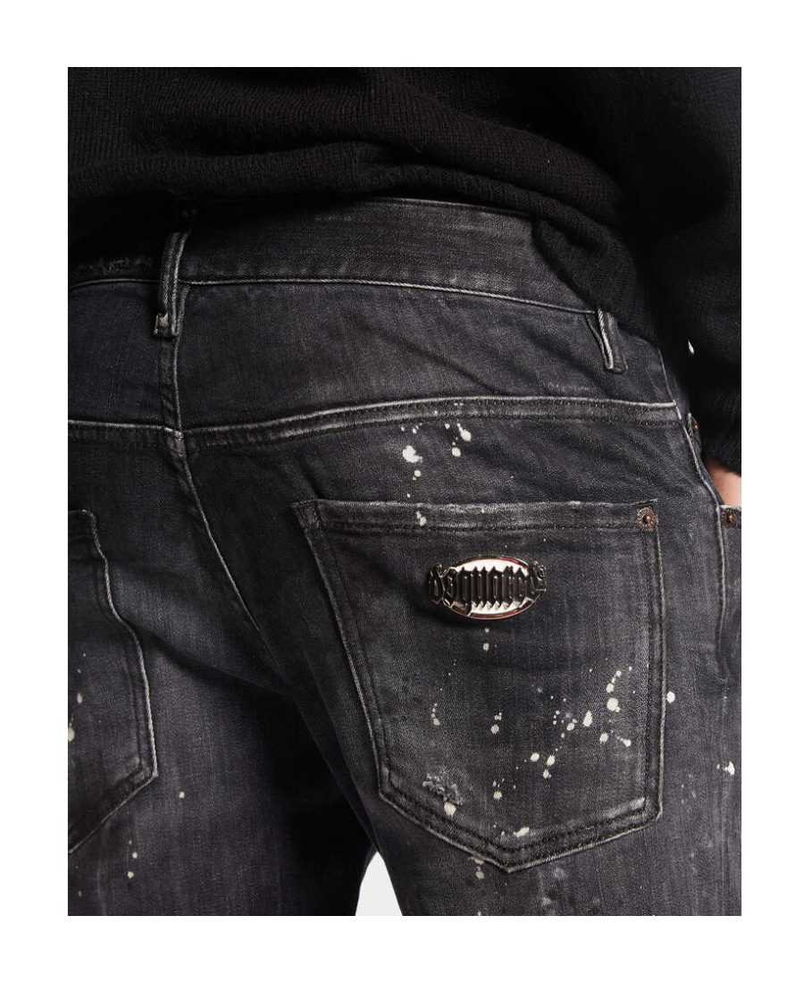 Shop Dsquared2 Skater Low-rise Skinny Jeans In Black