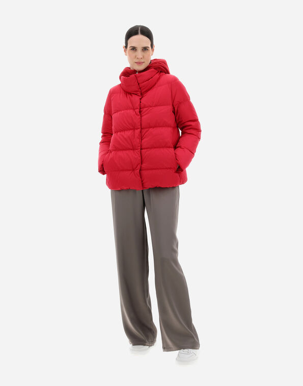 Herno Hooded Padded Jacket In Red