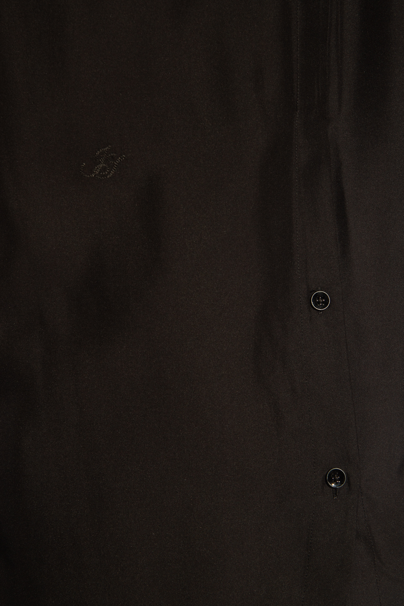 Jil Sander Boxy Fit Short Sleeve Cotton Shirt In Black