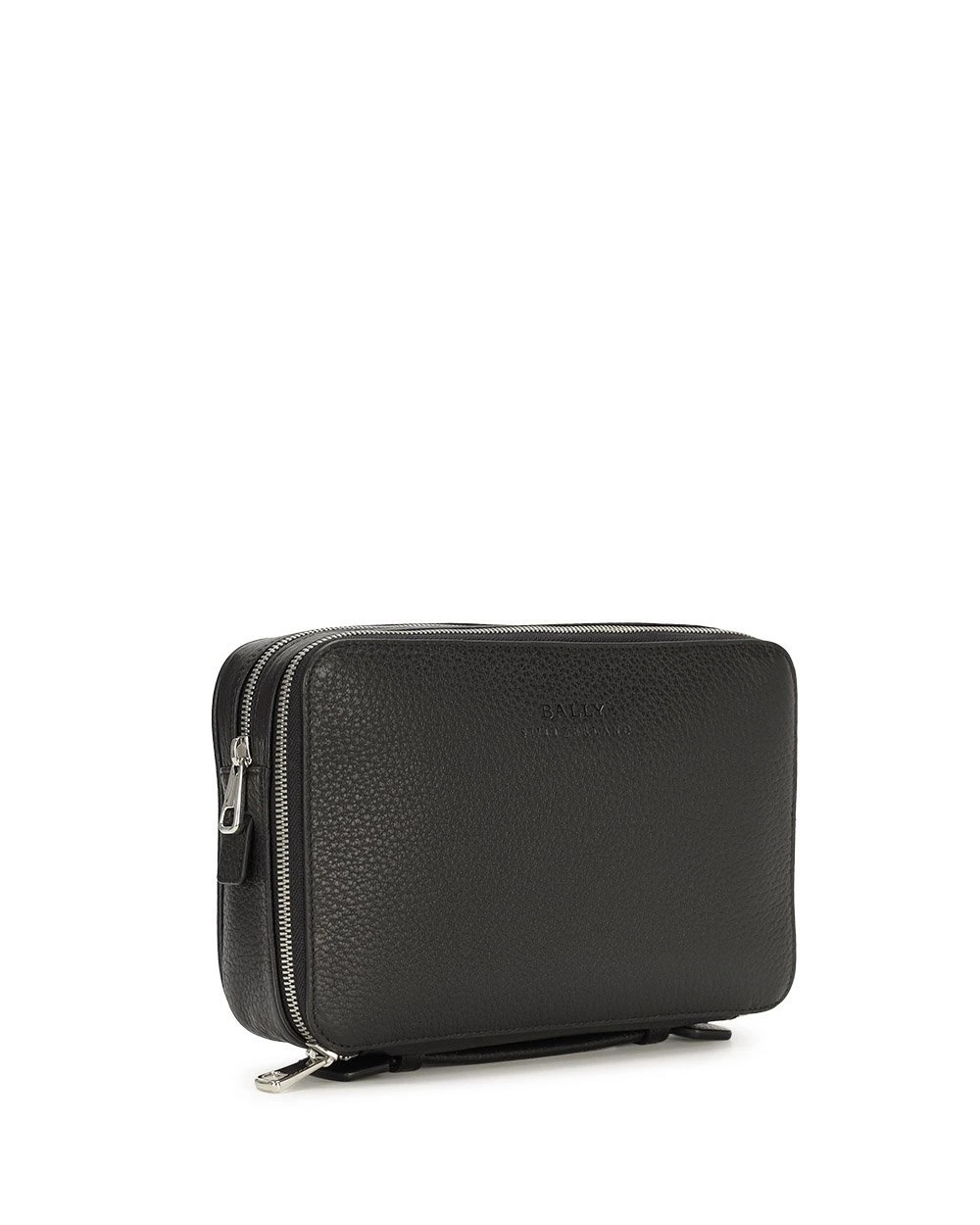 Bally Zippered Clutch In Black