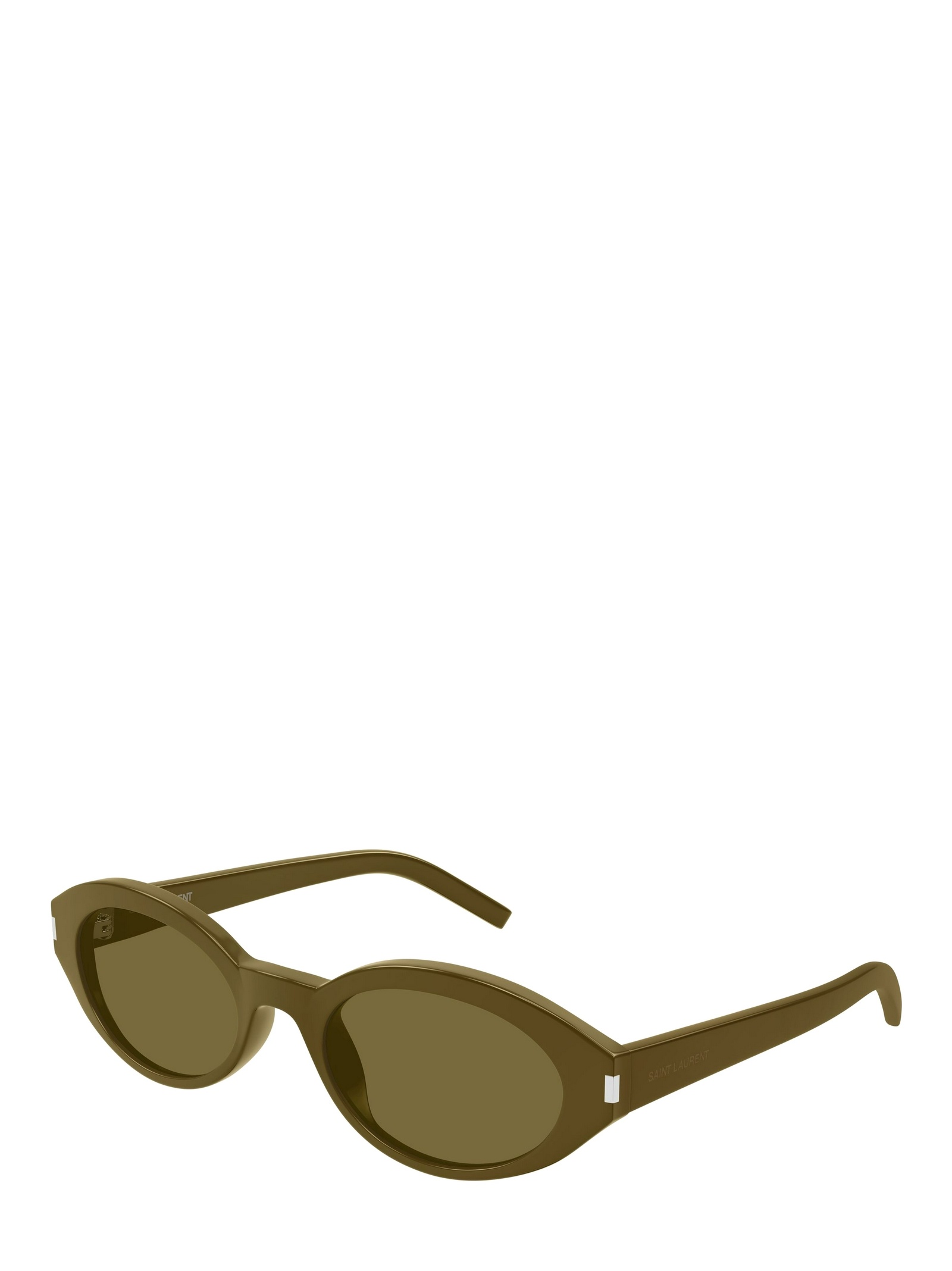 Saint Laurent Oval-frame Sunglasses In Brown
