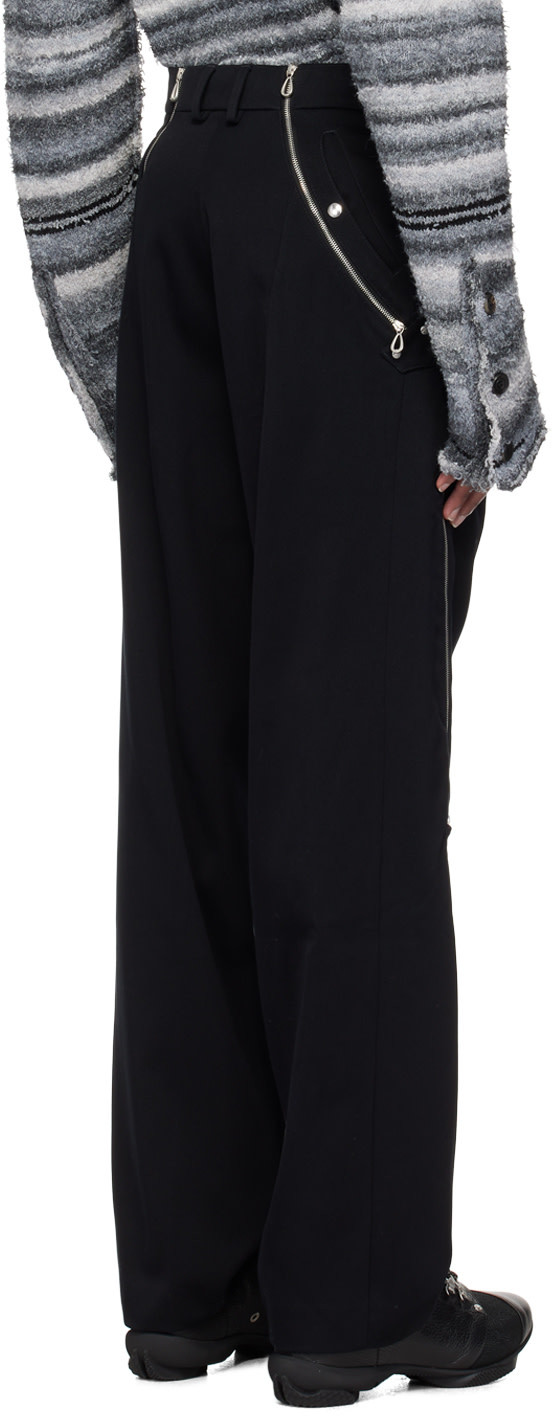 Kiko Kostadinov Waistband Loop Casual Pants In Black