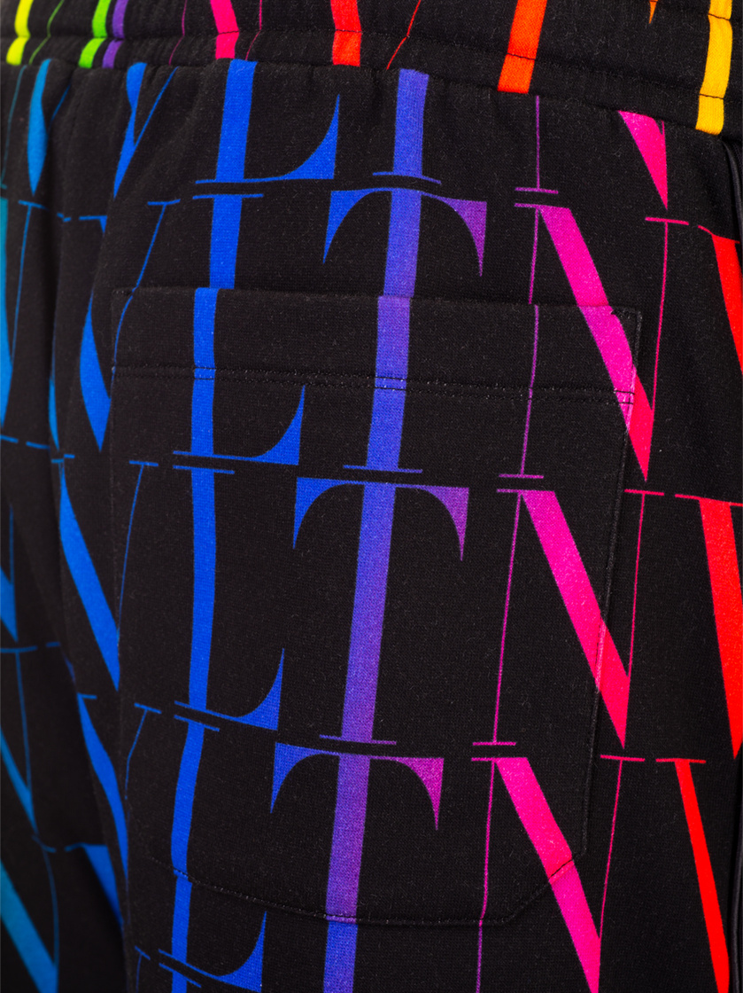 Valentino Garavani Vlnt Jersey Bermuda Shorts Men In Black