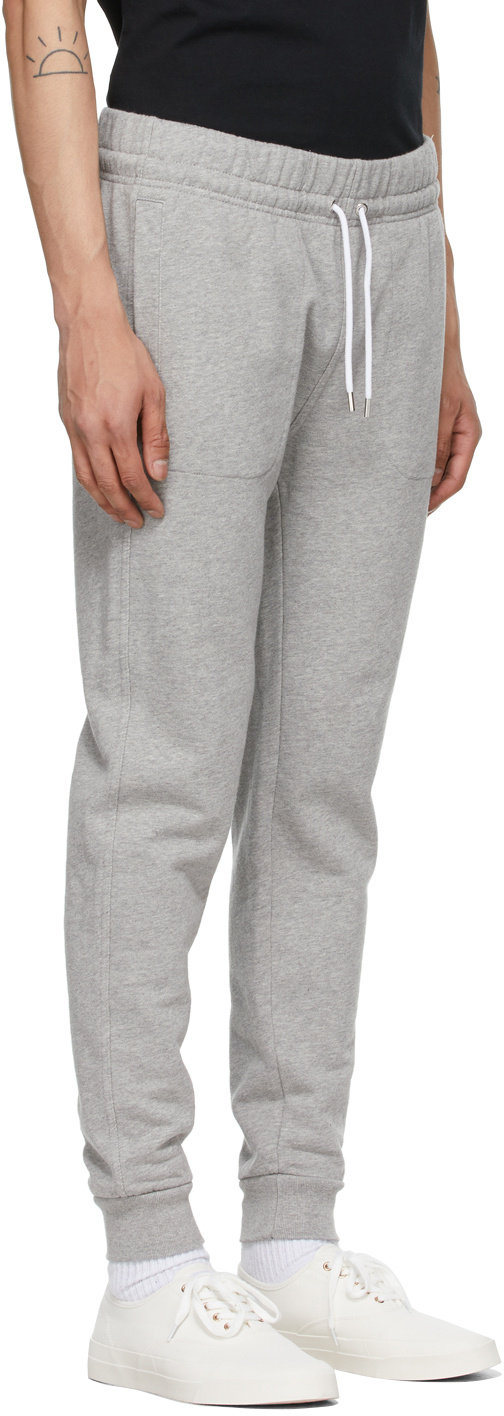 Maison Kitsuné Draw-cord Strap Sweatpants In Gray