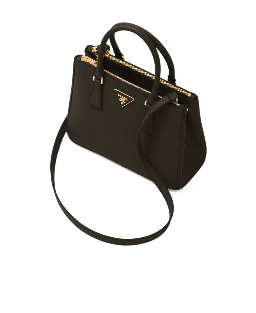 Prada Medium  Galleria Saffiano Leather Bag In Black