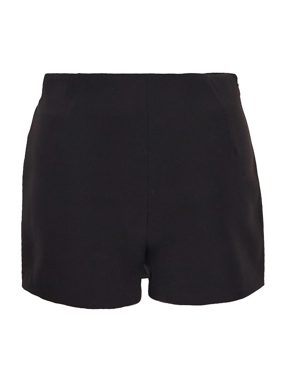 Versace Jeans Ring-detail Mini Skort In Black