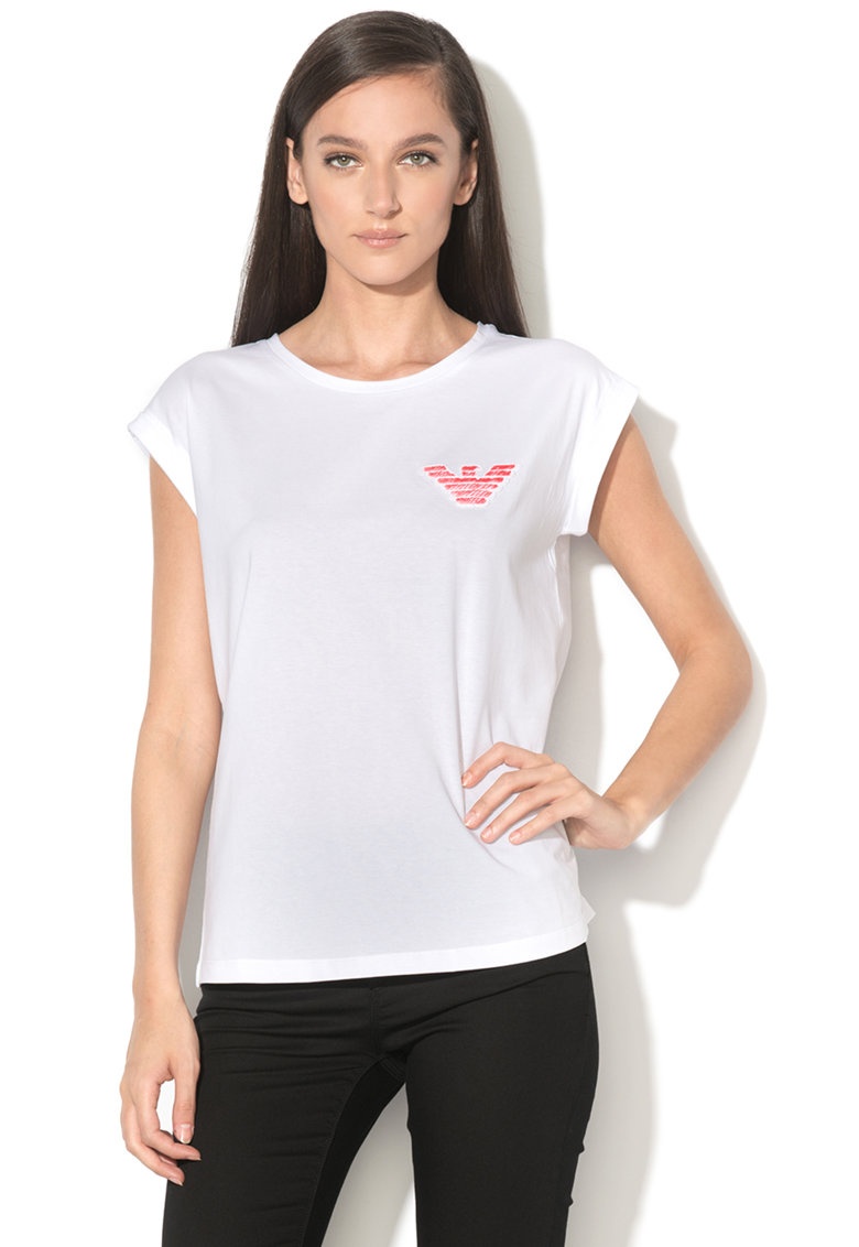 Emporio Armani Short-sleeved T-shirt With Round Neck In White