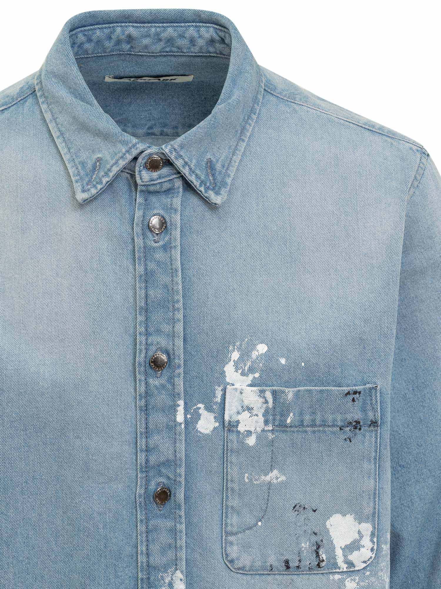 Darkpark Blue Victor Denim Shirt In Blue