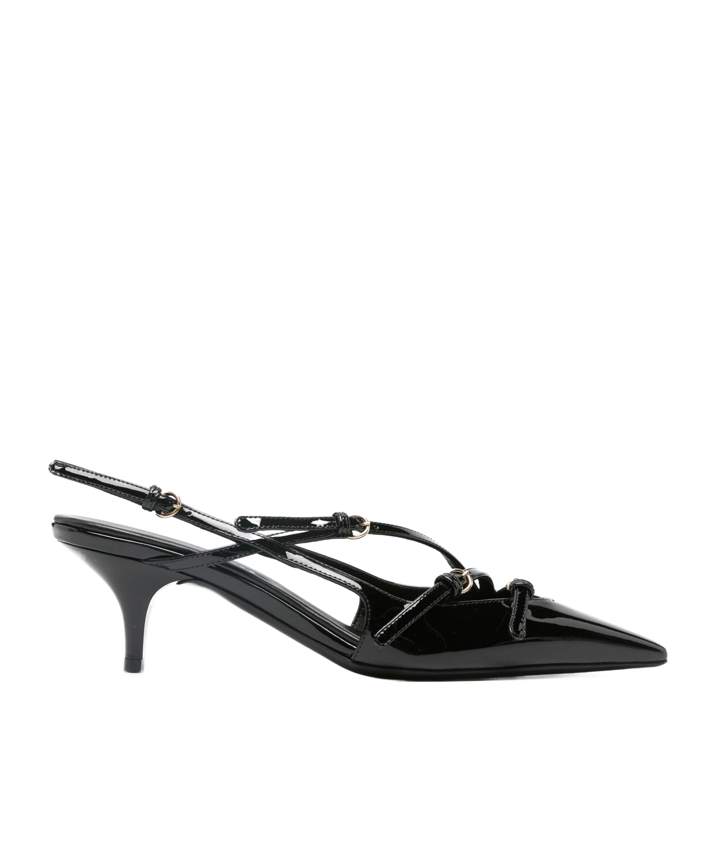 Miu Miu Pointed High-heeled Sandals In Black