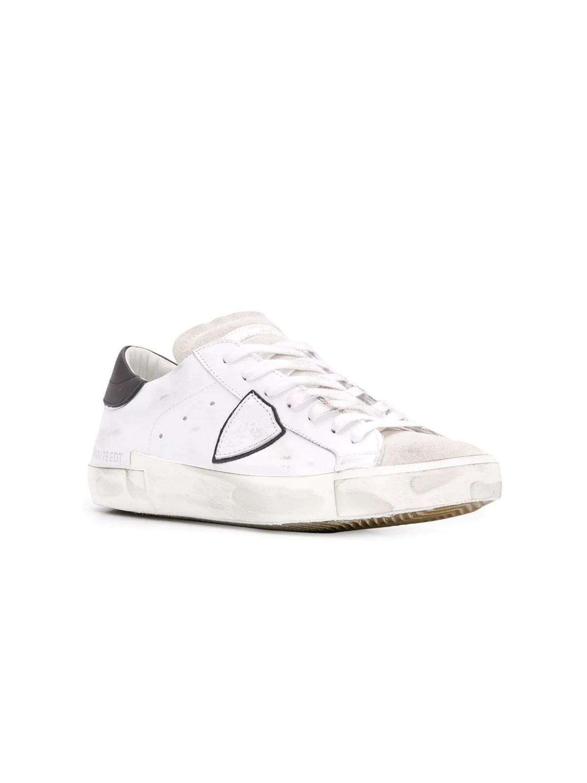PHILIPPE MODEL DISTRESSED EFFECT LOW-TOP SNEAKERS