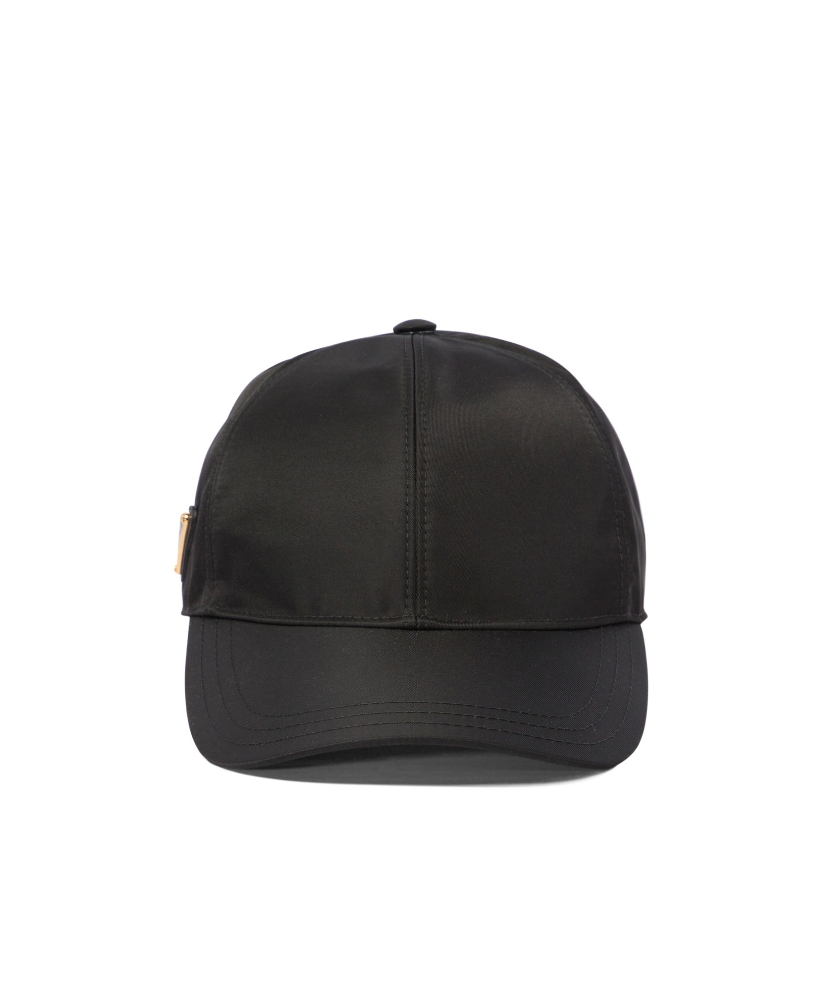 Prada Womens Black Brand-plaque Six-panel Recycled-polyamide Baseball Cap In Black