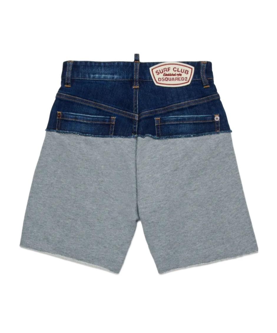 Shop Dsquared2 Panelled Shorts In Gray