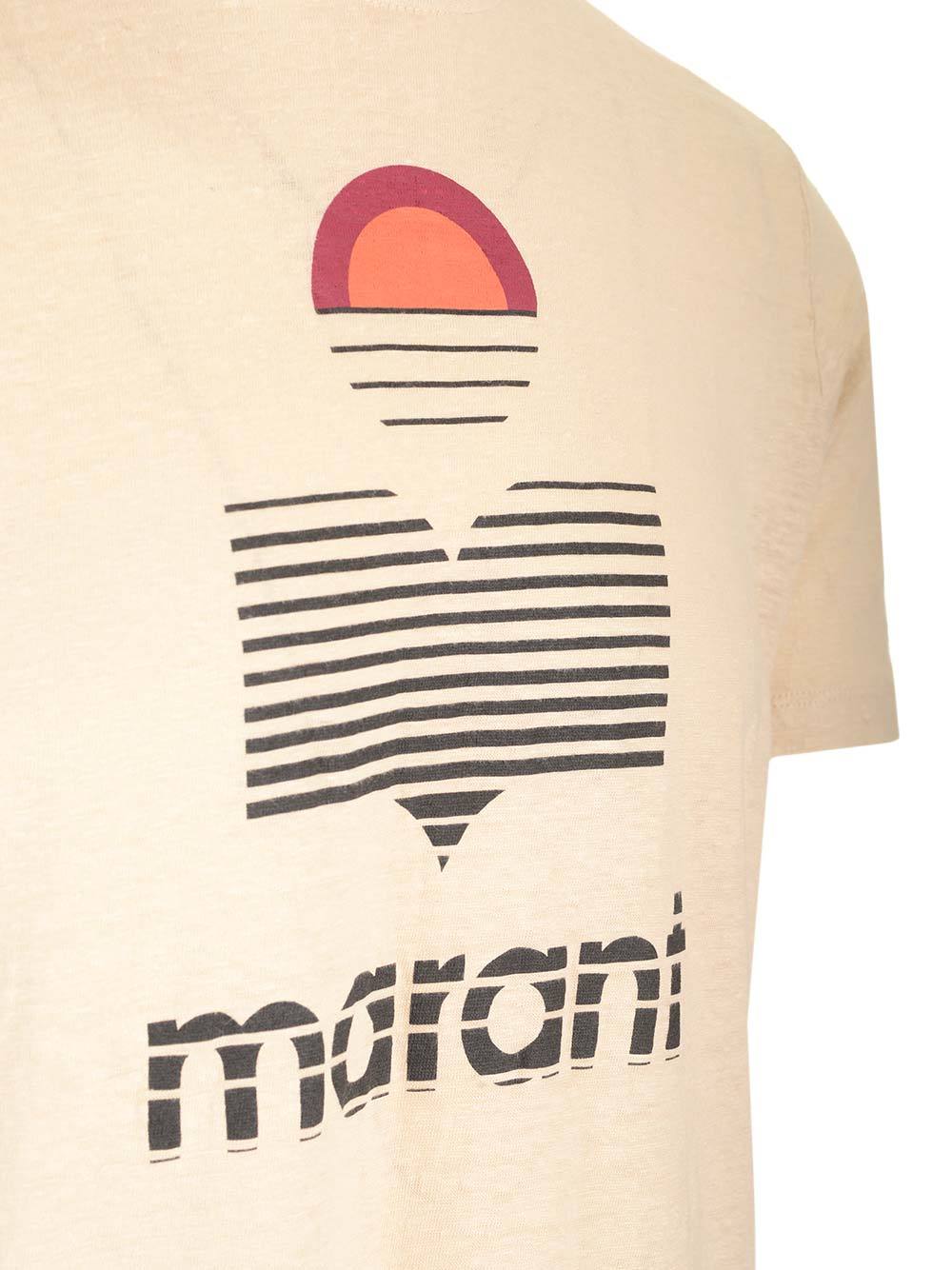 Isabel Marant Karman Crewneck T-shirt In Nude