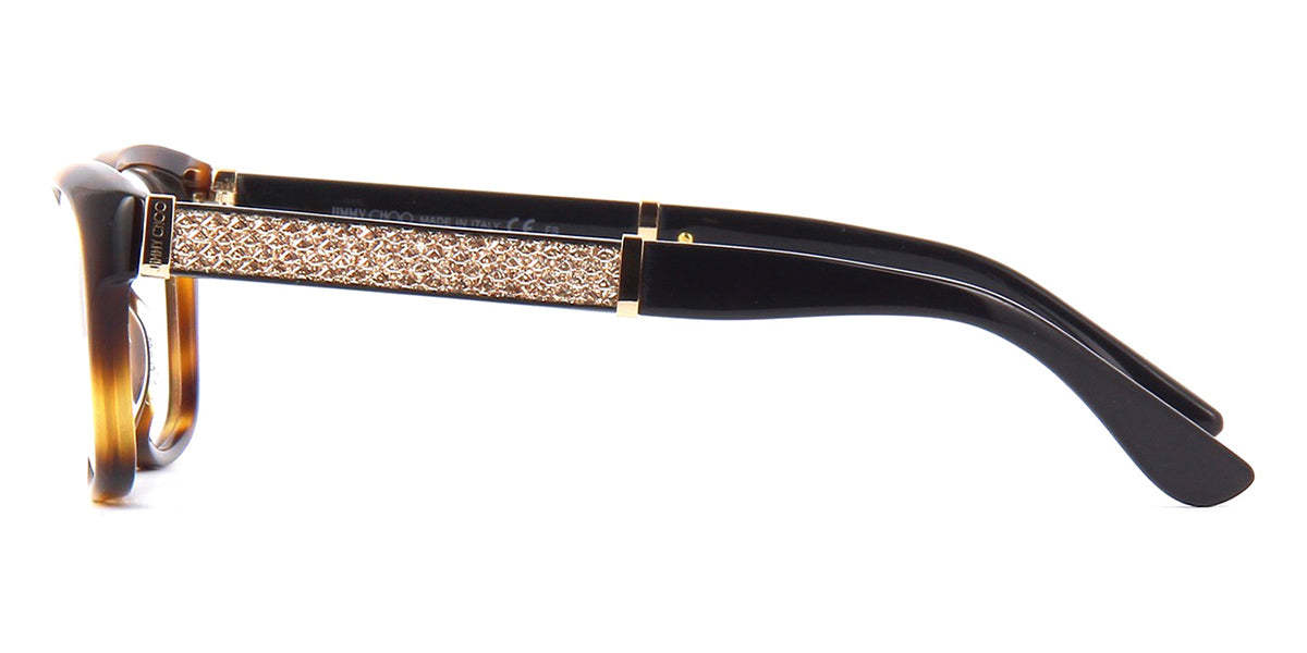 Jimmy Choo Eyewear Rectangular Frame Glasses In Multicolor
