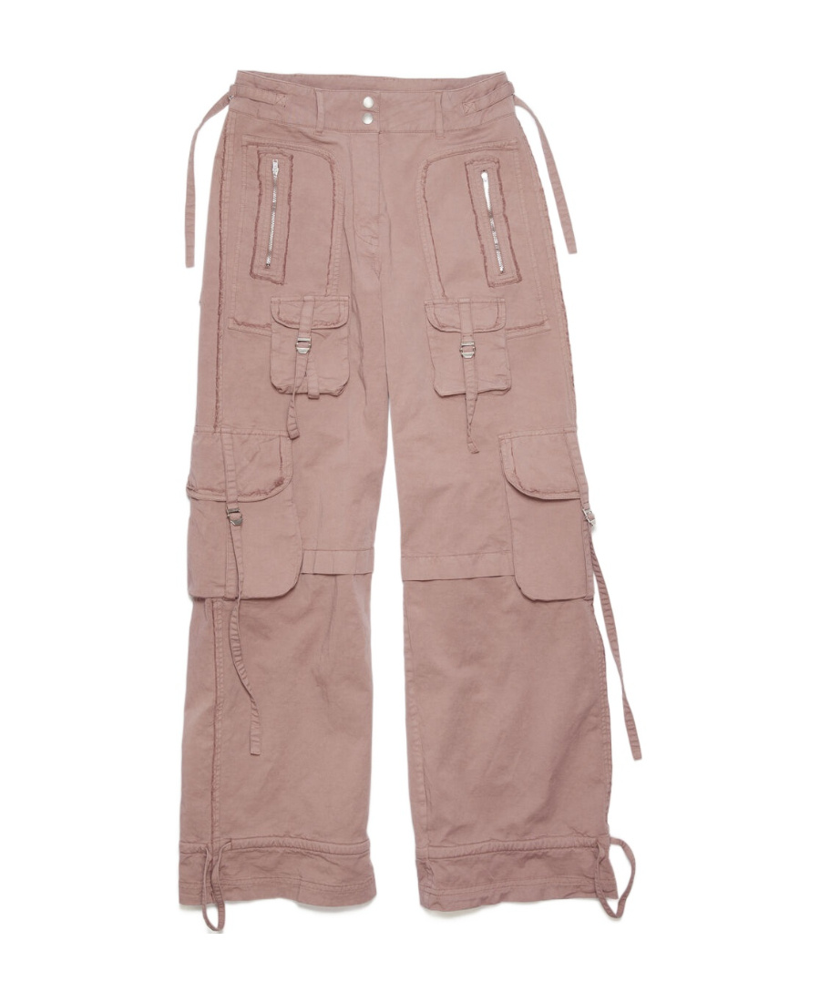 Acne Studios Wide-leg Cargo Trousers In Nude