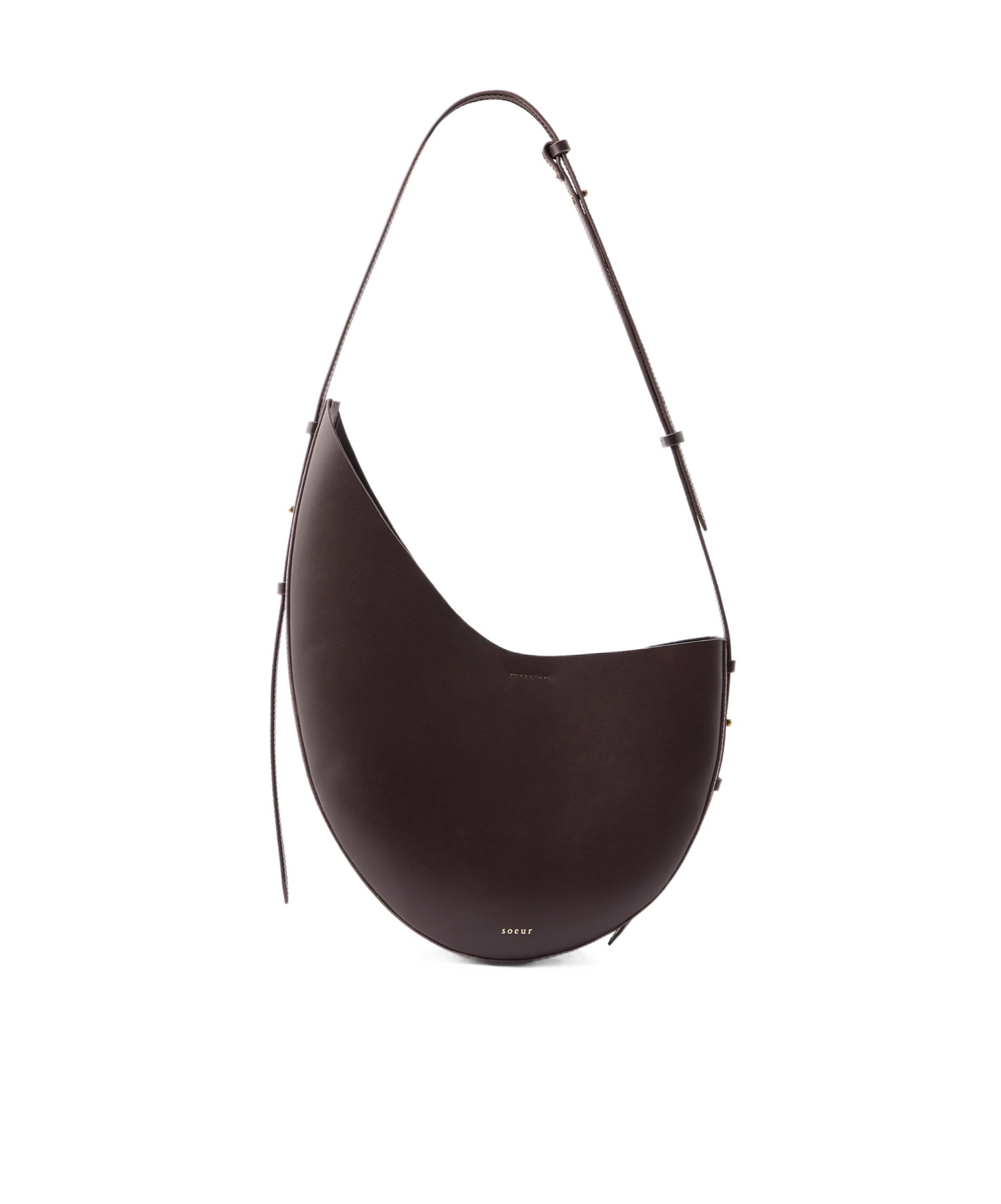 Soeur Asymmetrical Shoulder Bag In White