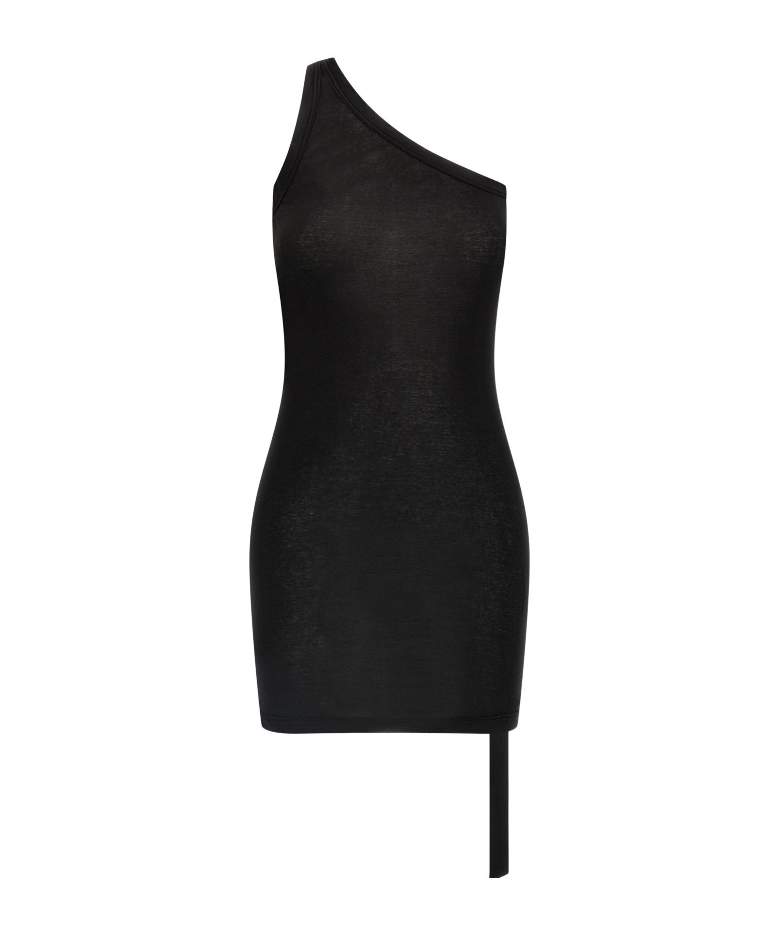 Shop Rick Owens Drkshdw Hollywood One Shoulder Top In Black