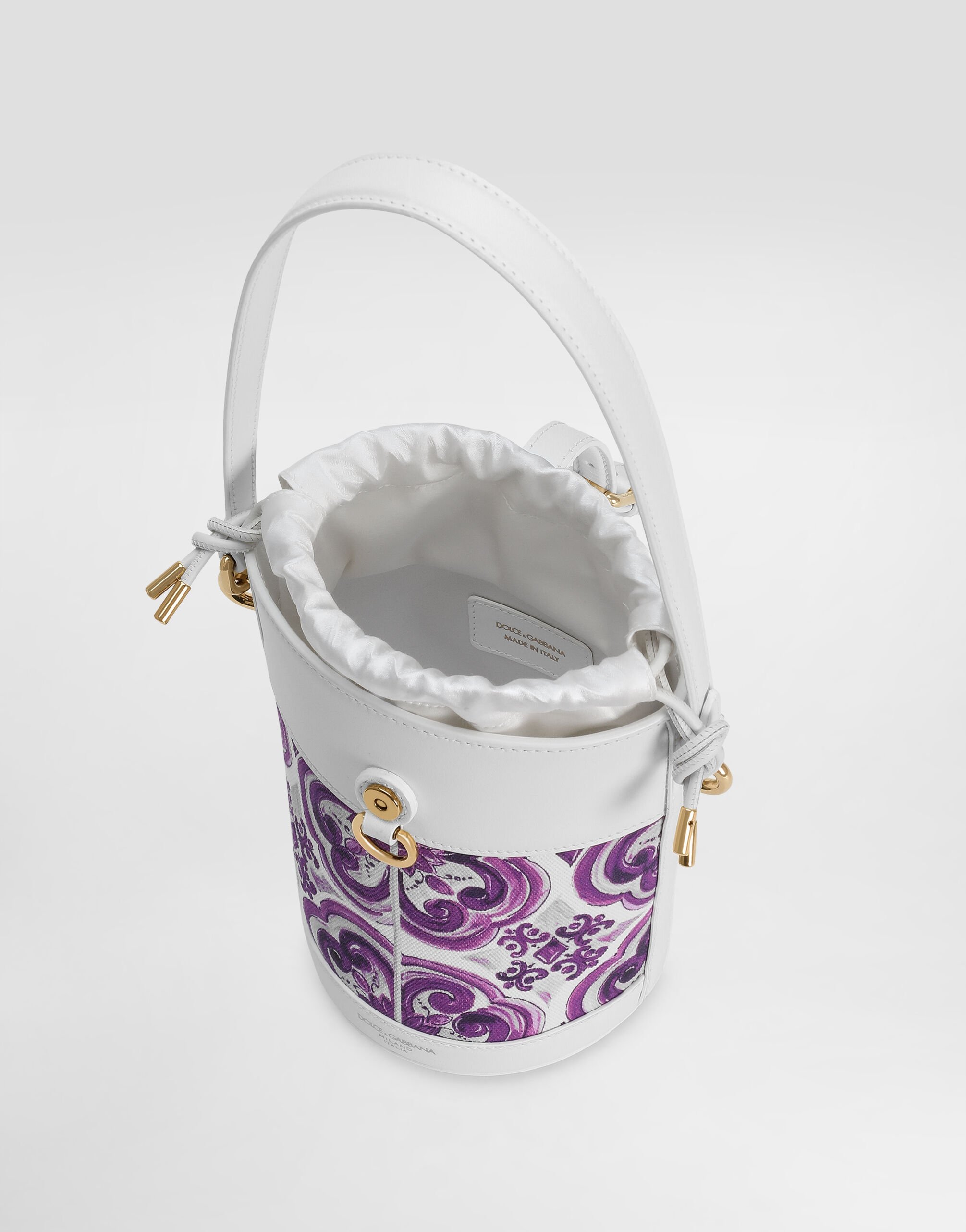 Dolce & Gabbana Floral-print Bucket Bag In Multi