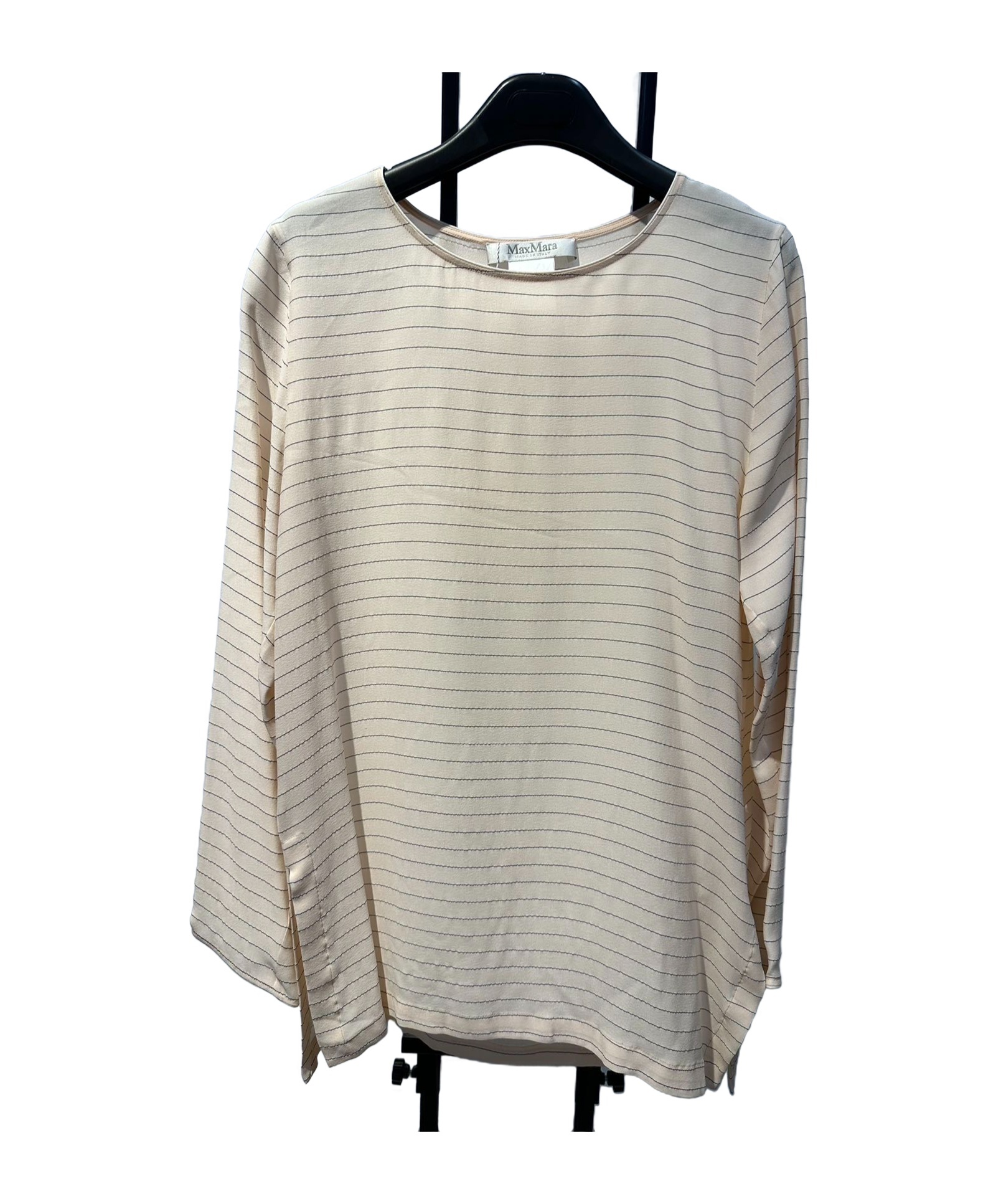 Max Mara Long-sleeved T-shirt In Gray