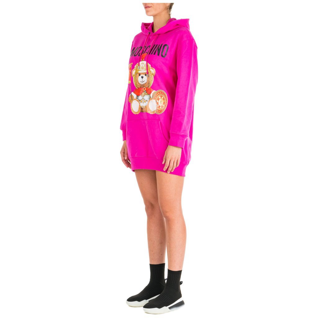 Moschino Teddy Bear Dress In Pink
