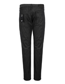 Emporio Armani Slim-cut Jeans In Black
