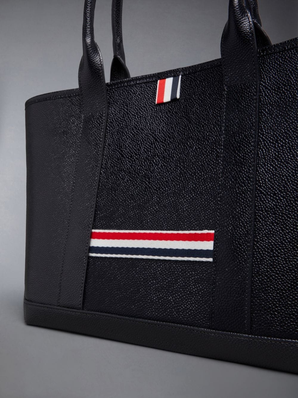 THOM BROWNE SMALL TOOL LEATHER TOTE BAG 