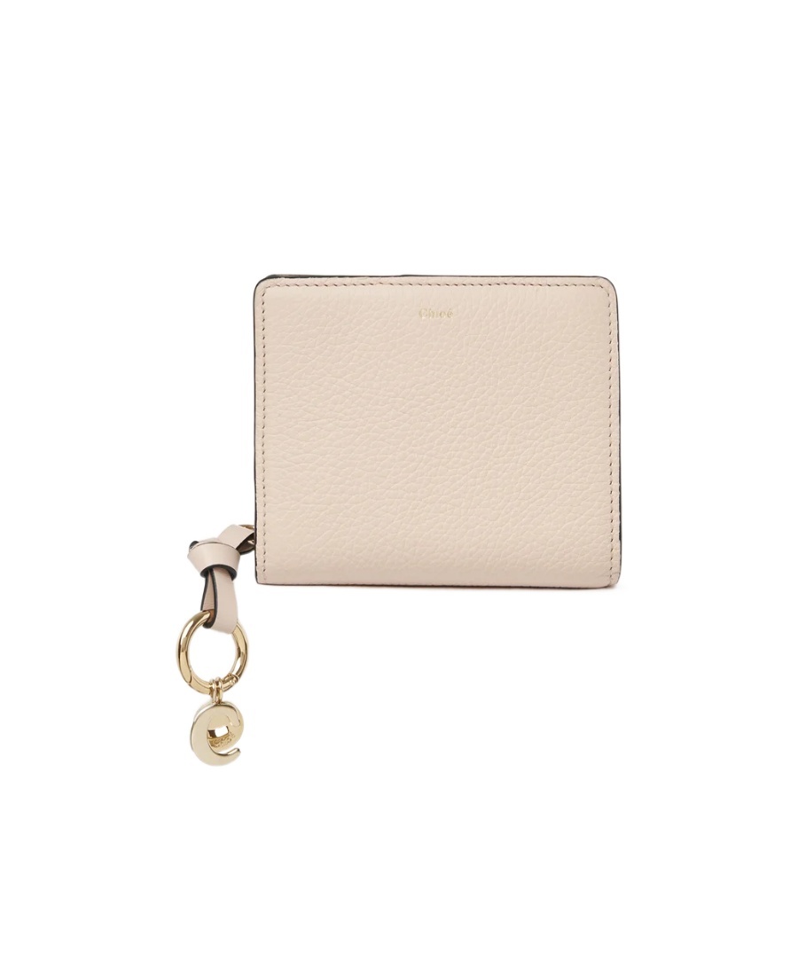 Chloé Alphabet Compact Wallet In Nude