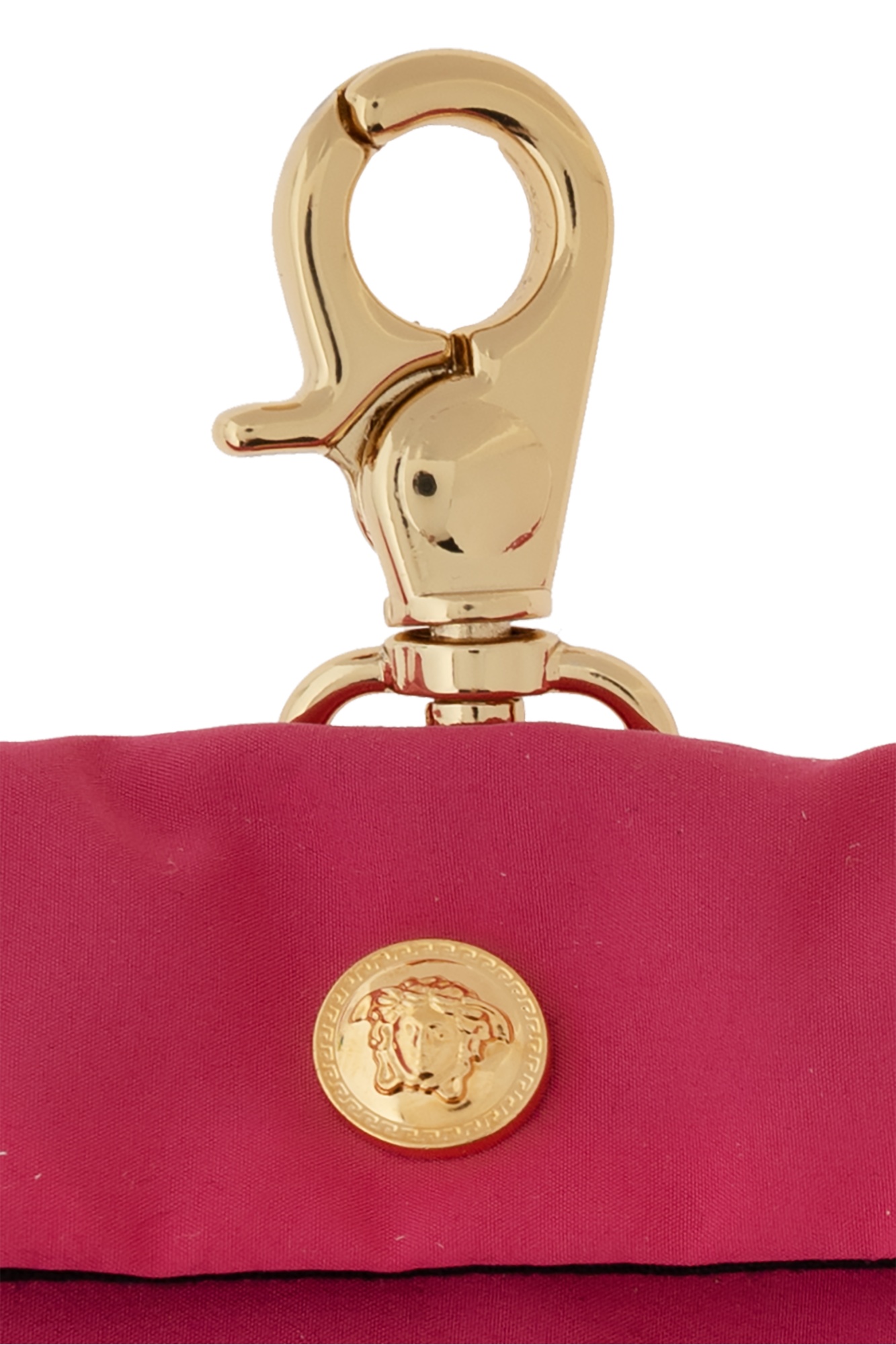 Versace Home Logo Clutch In Red