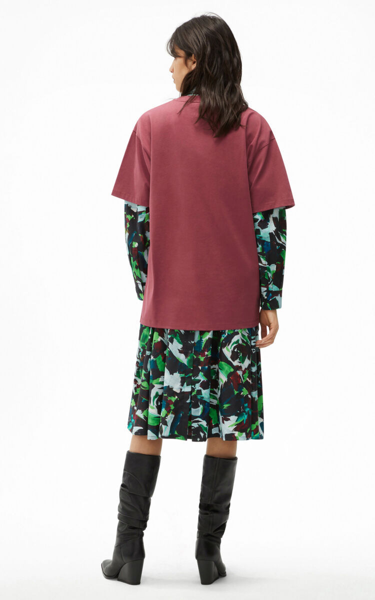 Kenzo Logo Crew-neck T-shirt In Red
