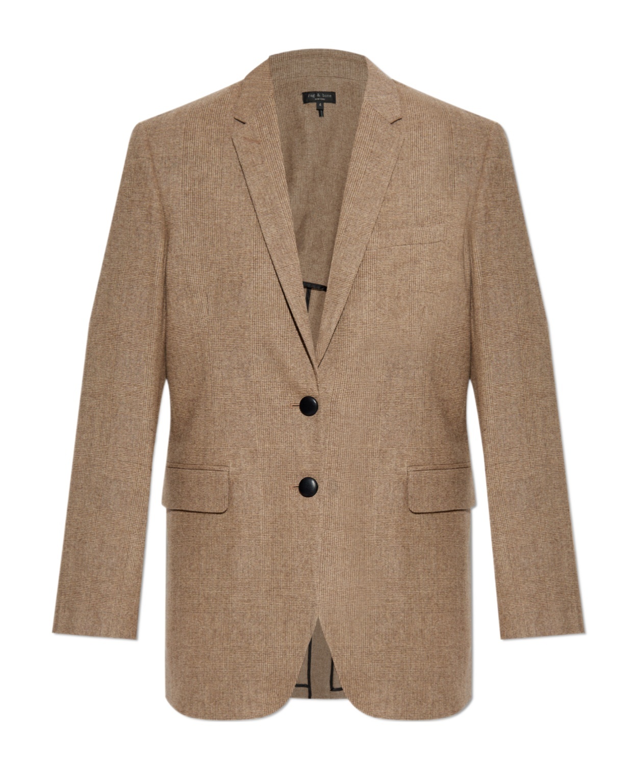 Rag & Bone Long-sleeved Suit Coat In Brown