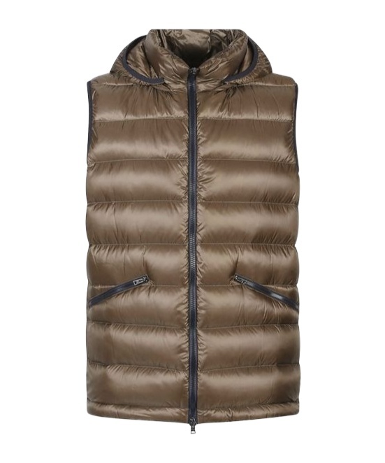 Herno Hooded Down Jacket In Burgundy