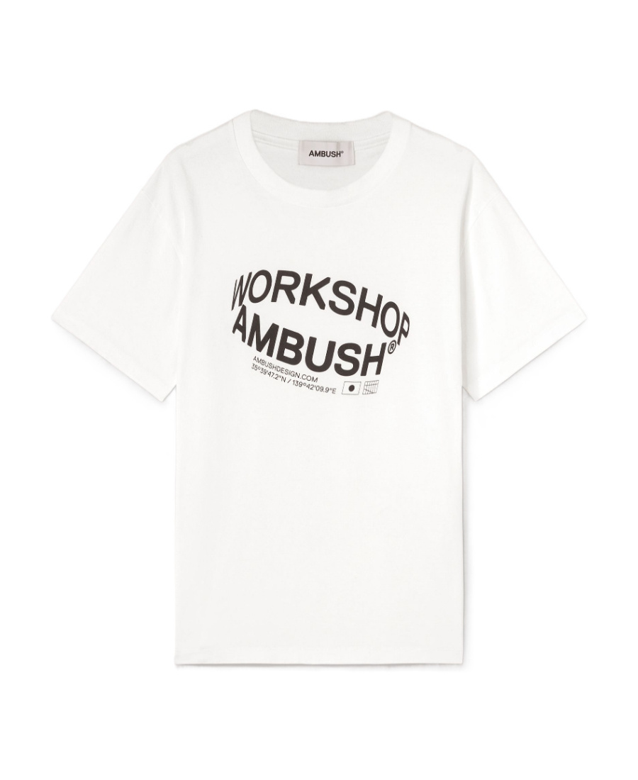 Shop Ambush Revolve Logo-print T-shirt In White