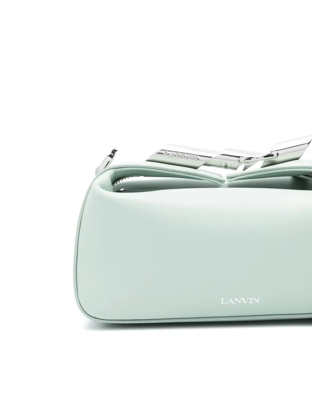 Shop Lanvin Zippered Handbag In Green