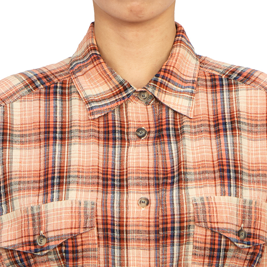 Isabel Marant Étoile Liliane Plaid-check Mini Shirtdress In Nude