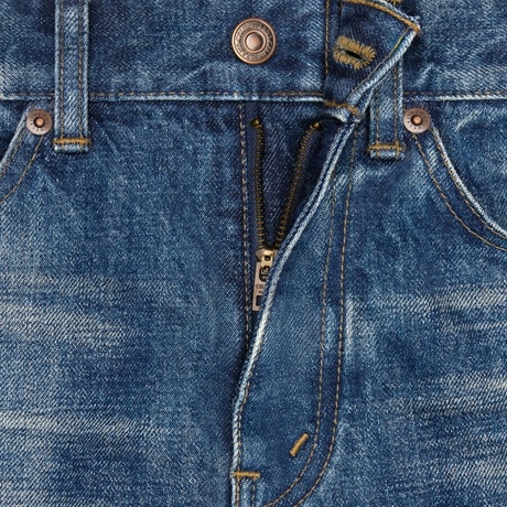 Celine Women Marco Jeans In Denim With Dark Union Wash In Blue