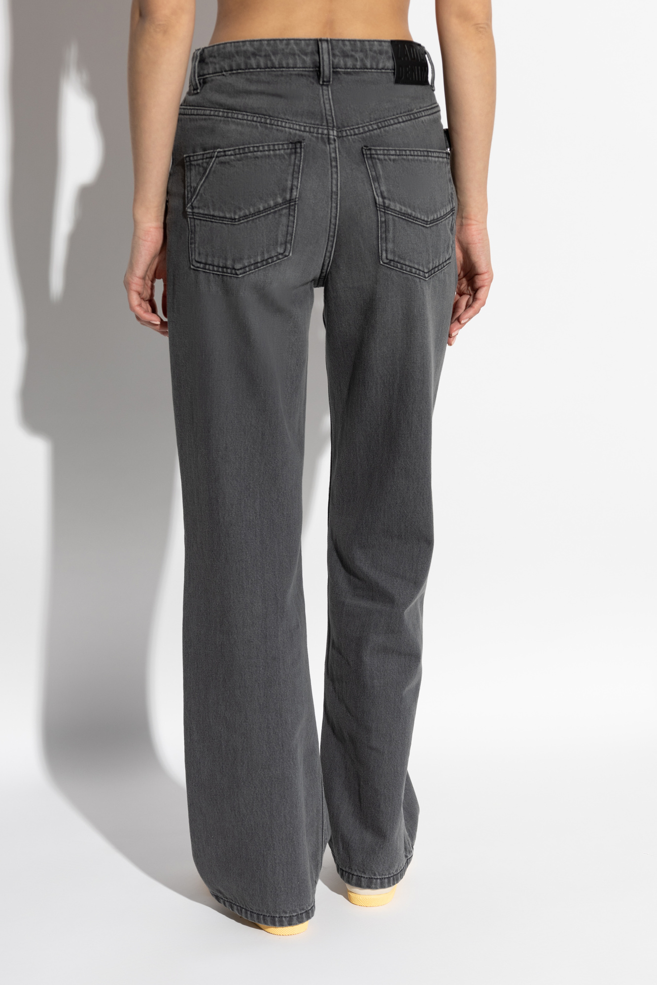 Zadig & Voltaire Elio Straight-leg Jeans In Gray