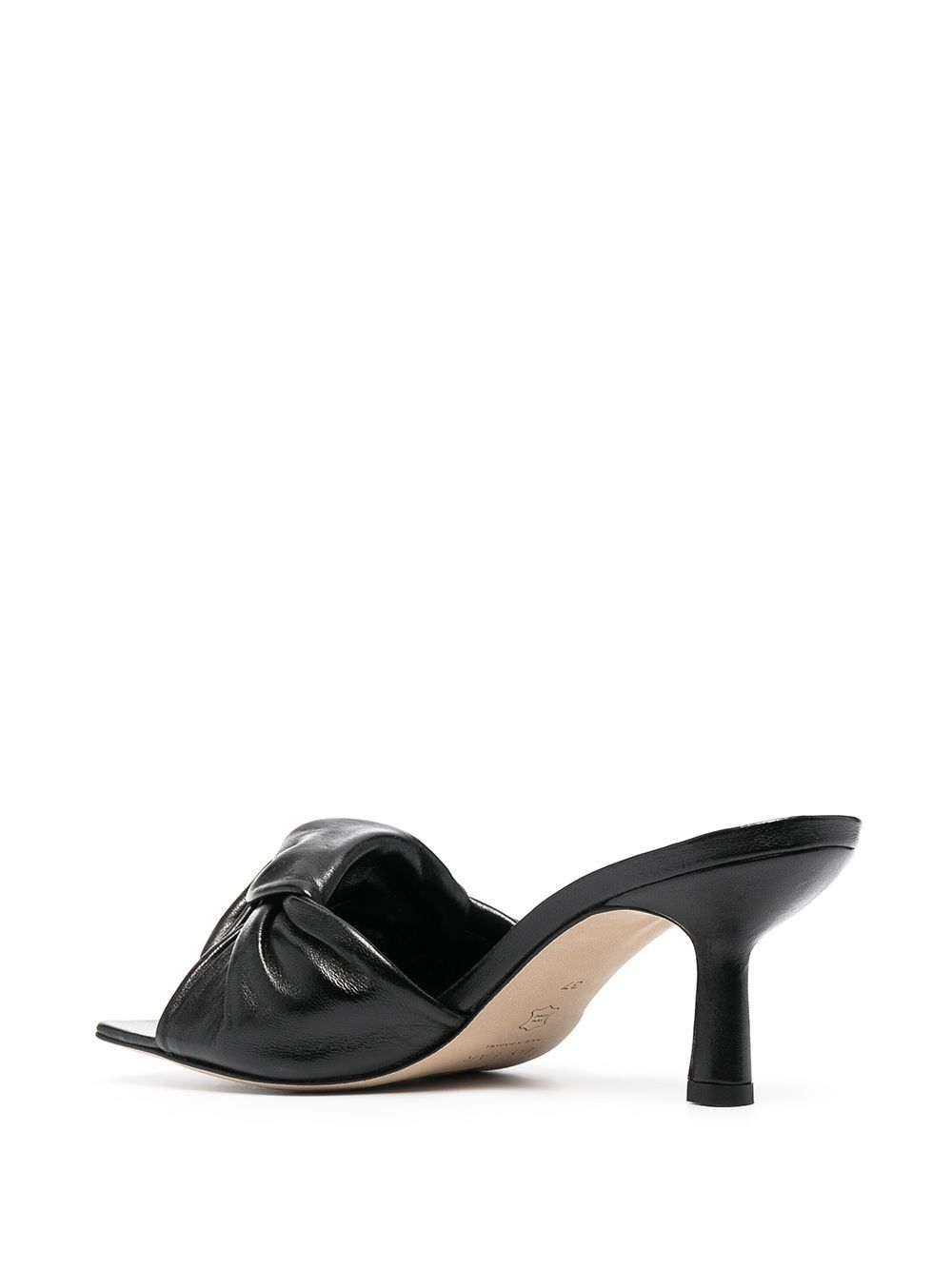 By Far Logo High Heels Sandals In Black