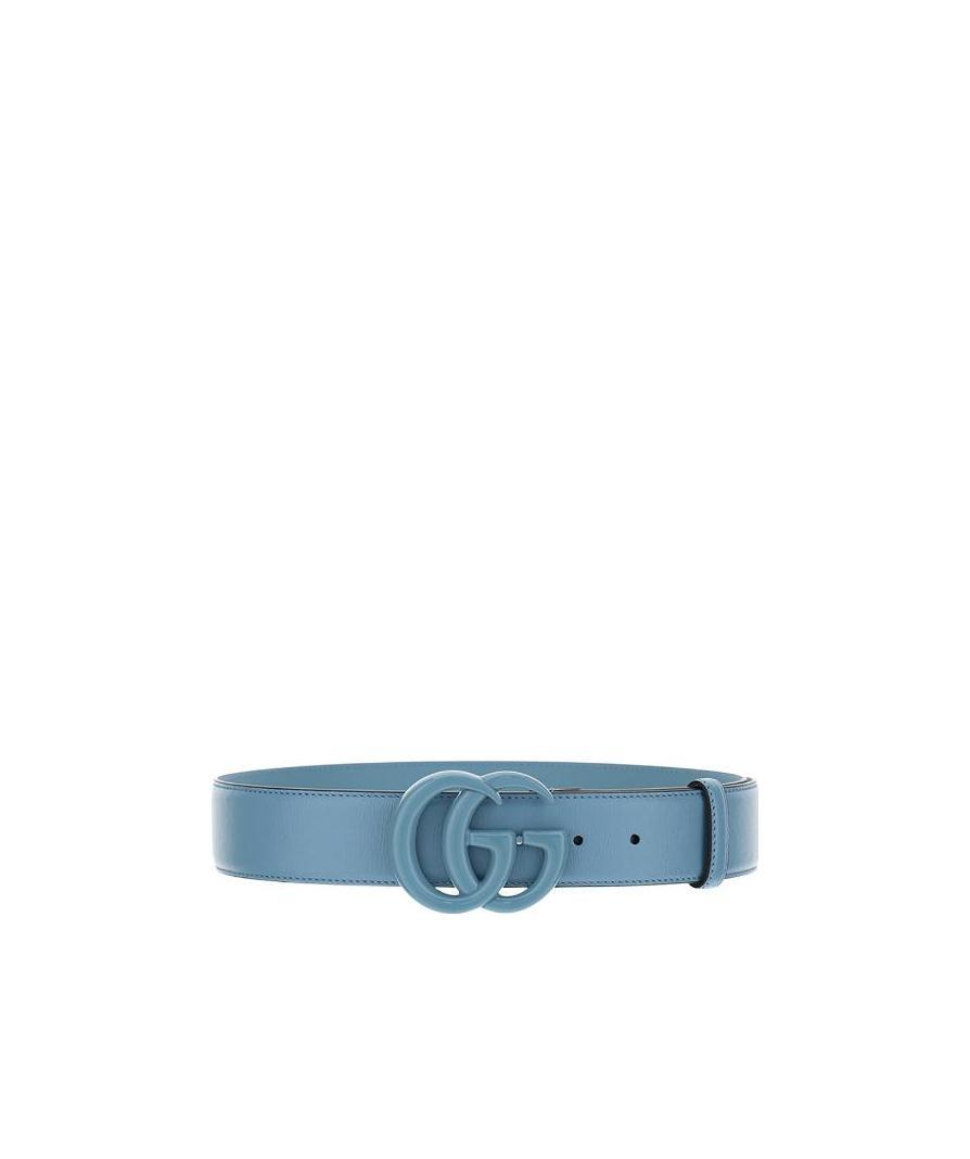 Gucci Logo Belt In Blue