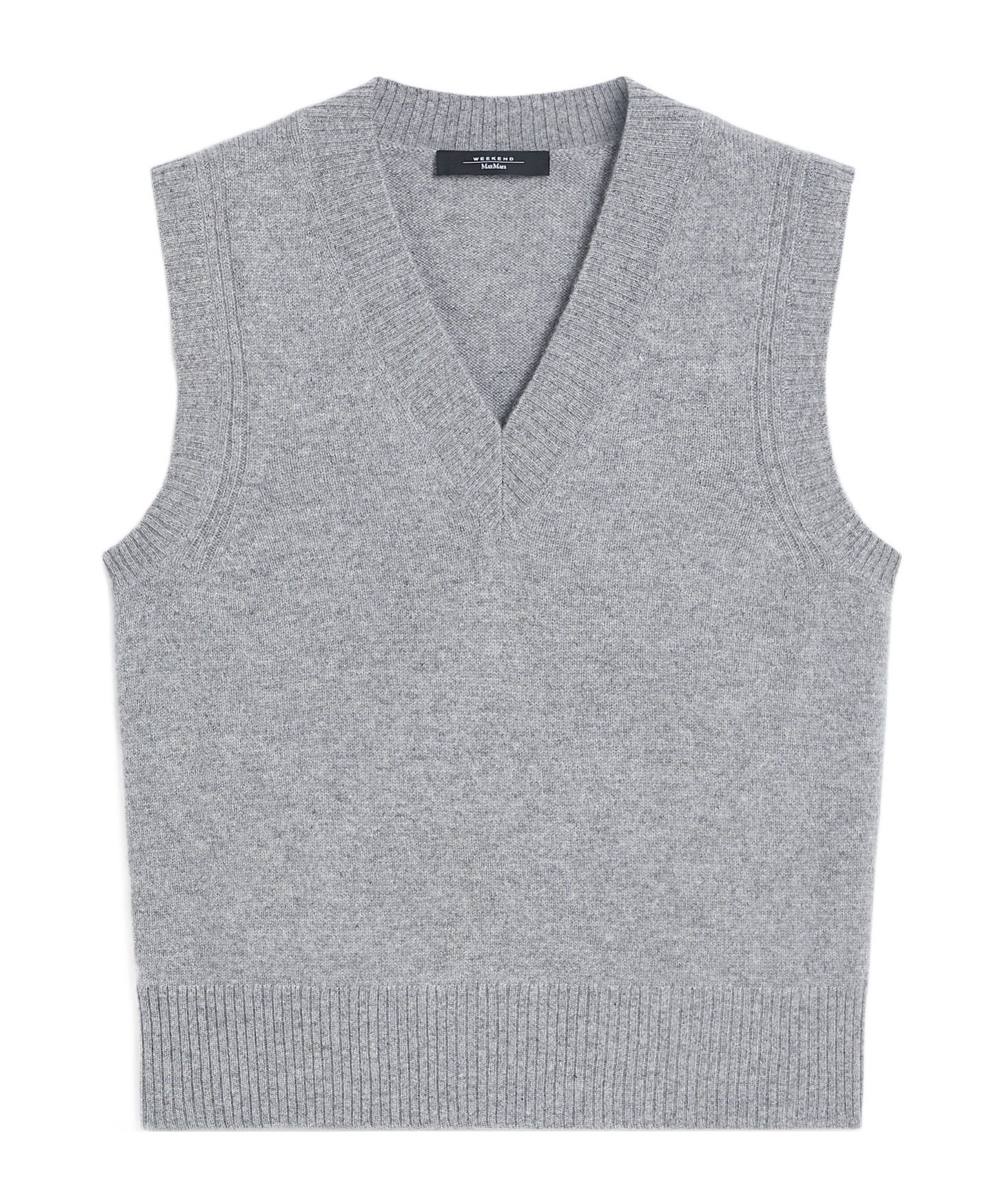 Weekend Max Mara Cashmere Vest In Gray
